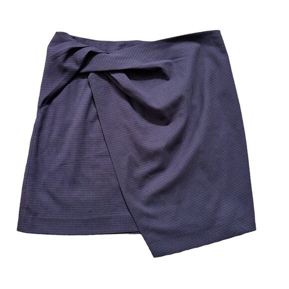 Babaton Plaid Jethro Twisted Skirt Academia Asymmetric Preppy School Girl Size 8 - Picture 7 of 12